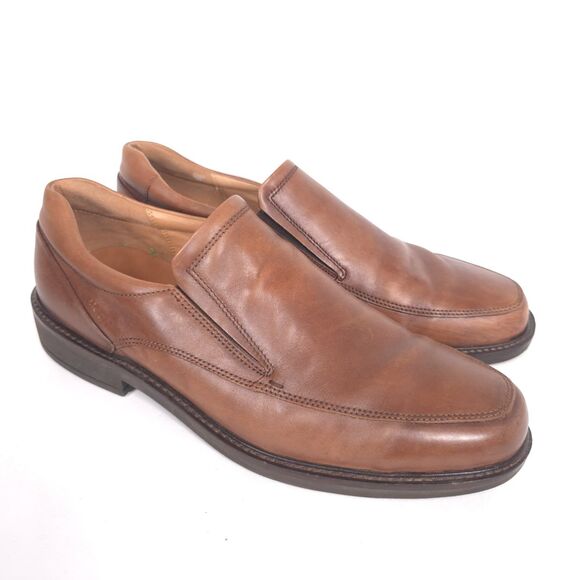 ECCO Mens Shoes Casual Comfort Leather Slip on 12 Loafers Brown EXTRAWIDTH main image 14